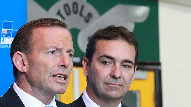 Tony Abbot and Steven Marshall, press conference, South Australian Election