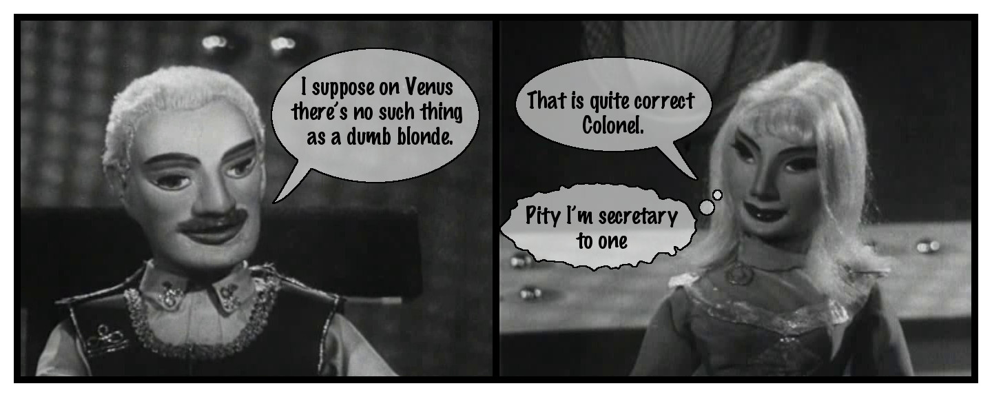 Colonel Raeburn & Marla discuss dumb blondes